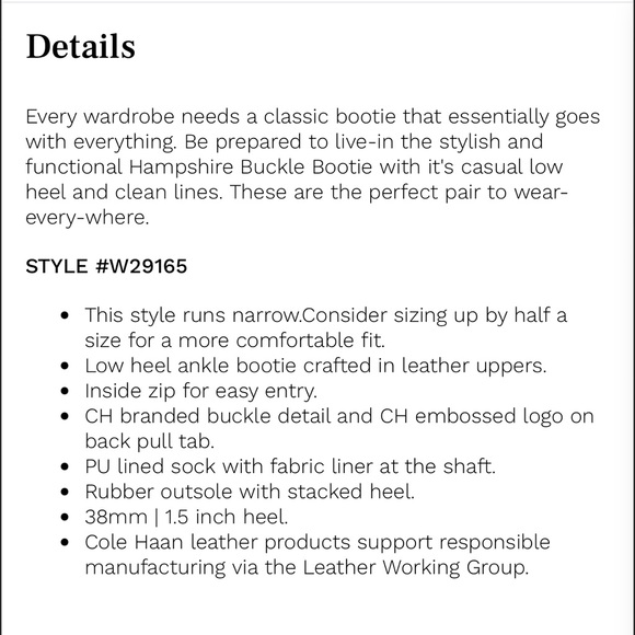 Cole Haan Size 7B Tan Sand Suede Leather Hampshire Buckle Bootie - Picture 2 of 14